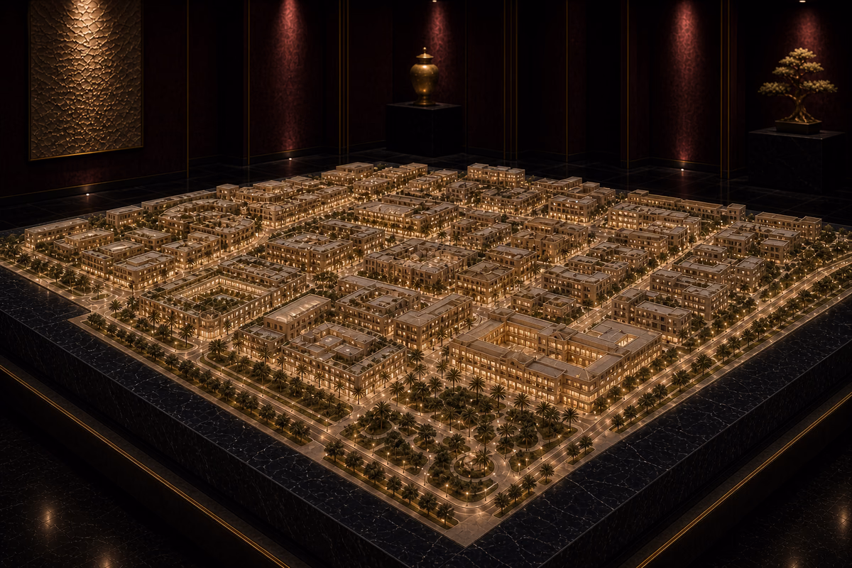 Jumeirah Garden City district artwork